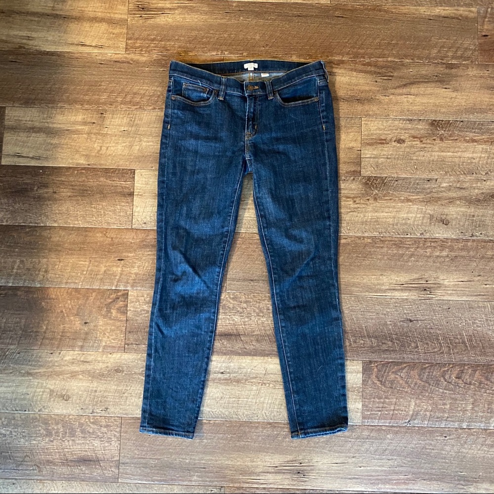 J Crew stretch skinny crop ankle jeans size 27